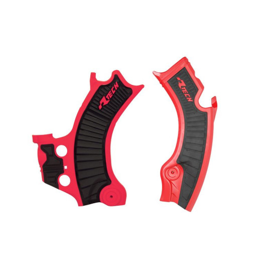 RACETECH (RTECH) 2025/12 RĖMO APSAUGOS (KOMPLEKTAS) DVIEJŲ MEDŽIAGŲ SUPER GRIP HONDA CRF 450 R / RWE / RX '25, CRF 250 R