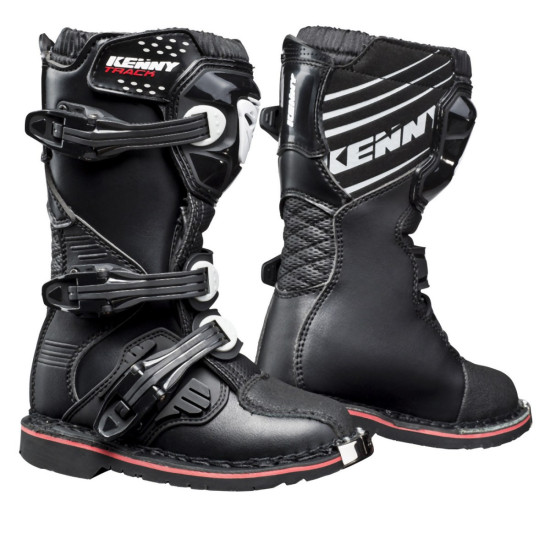 KENNY RACING KROSO / ENDURO BATAI MODELIS TREKĖS VAIKAMS / JAUNIMUI JUODA SPALVA JUODA / BALTA DYDIS 37