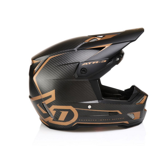 6D ŠALMAI KROSO / ENDURO ŠALMAS, MODELIS ATR-3 NOVA MATINĖS BRONZINĖS SPALVOS JUODA / RUDA, DYDIS S (55 - 56 CM)