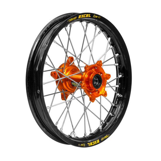 REX RATLANKIAI (EXCEL) PILNAS GALINIS RATAS / GALINIS 16 X 1.85 KTM SX85, HUSQVARNA TC85, GASGAS MC85 '25-, JUODAS RATLA