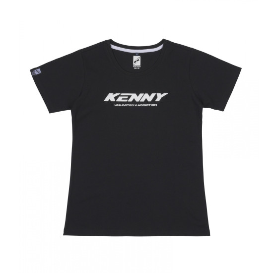 KENNY RACING WOMEN'S T-SHIRT CORE BLACK SIZE S