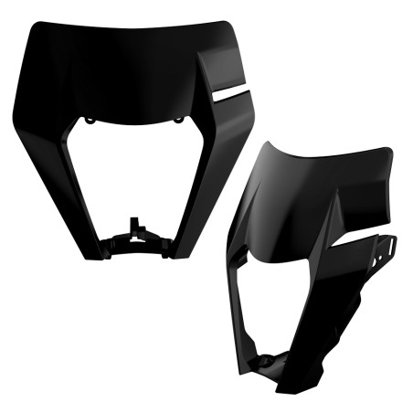 POLISPORT lamp plastic front KTM EXC/EXC-F/XC-W/XCF-W `17-19 color black (OEM design)