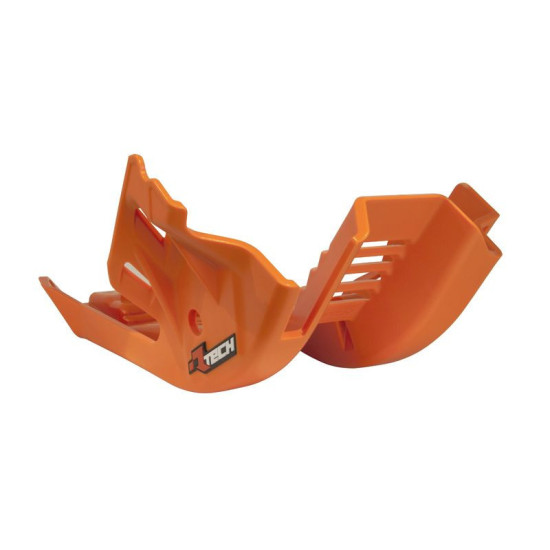 RACETECH (RTECH) 2025/12 TECHNOPOLYMER ENGINE COVER KTM EXC 250/300 '24, SX 250/300 '23-'24, XC 250/300 '23-'24 ORANGE