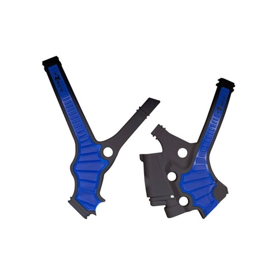 RACETECH (RTECH) 2025/12 RĖMŲ APSAUGAI (RINKINYS) DVI MEDŽIAGOS SUPER GRIP YAMAHA YZ 85 '22-'24 SPALVA JUODA / MĖLYNA