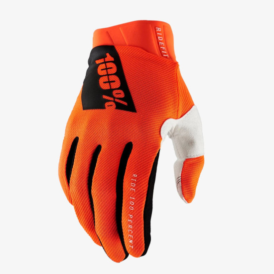 100 PERCENT CROSS / ENDURO RIDEFIT PIRŠTINĖS, FLUO ORANŽINĖS SPALVOS, FLUO ORANŽINĖS, XL DYDIS