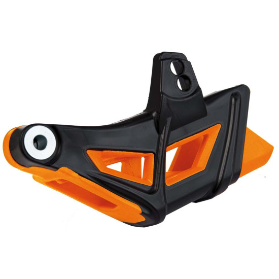 RACETECH (RTECH) GRANDINĖS KREIPTUVAS KTM SX / SXF 07, EXC / EXCF 08-13 SPALVA JUODA ORANŽINĖ OEM 77304070310 (SU TEFLON