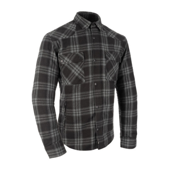 OXFORD MEN'S MOTORCYCLE SHIRT KICKBACK 3.0 GREY SIZE L