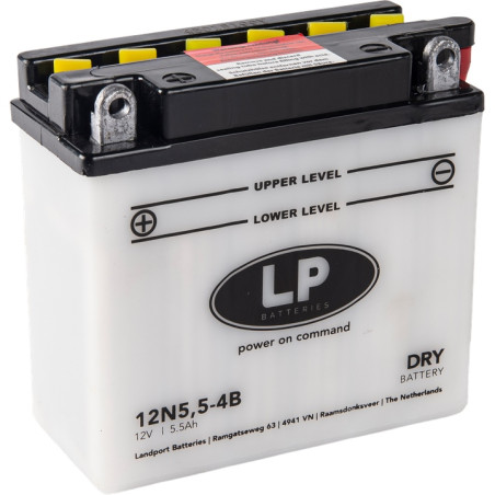 LANDPORT battery 12N5,5-4B 12V 5,5AH 135X60X130 Electrolyte filler separately UE2019/1148