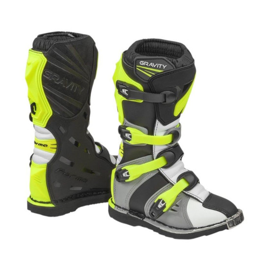 FORMA SHOES OFF ROAD / CROSS CHILDREN / JUNIOR / KID GRAVITY COLOUR GRAY / WHITE / YELLOW FLUO SIZE 39