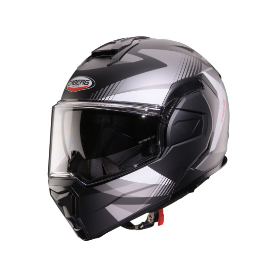 CABERG ATLENKIAMAS KALNŲ ŠALMAS (ŽANDIKAULIO ATPAKALIS) TRIP LUNAR VIENETOS MODELIS SPALVA MATINĖ JUODA / BALTA / PILKA 
