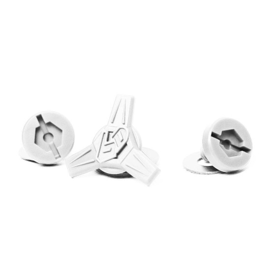 6D HELMETS PARTS ATR-3 VISOR SCREW KIT WHITE