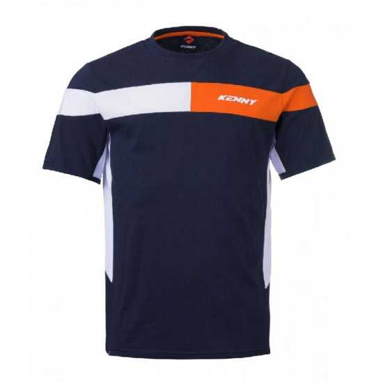 KENNY RACING T-SHIRT MODEL RACING COLOR BLUE / ORANGE / WHITE SIZE S
