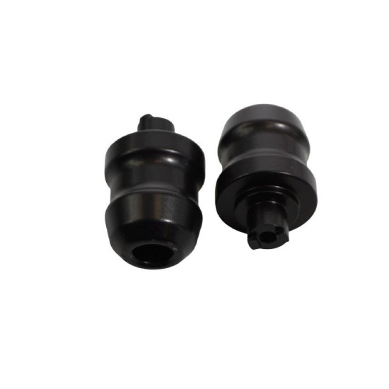 BIKETEC HANDLEBAR ENDS / WEIGHTS KAWASAKI NINJA 650 (2017-) BLACK 2404070000, OEM:13042-0735 / 13042-0800, minor scratch