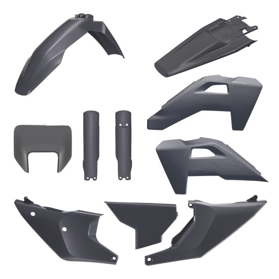 POLISPORT PLASTIC SET (FULL KIT) HUSQVARNA TE / FE '26 INCLUDES HEADLAMP GUARD (8681500002) AND SHOCK ABSORBER GUARDS (8