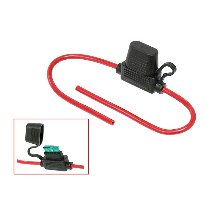 NACHMAN fuse socket 12V waterproof wireM (EL)