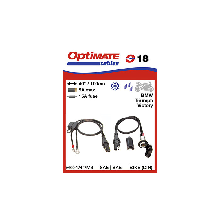 OPTIMATE12V charging socket with automatic closing and battery connections (EL)