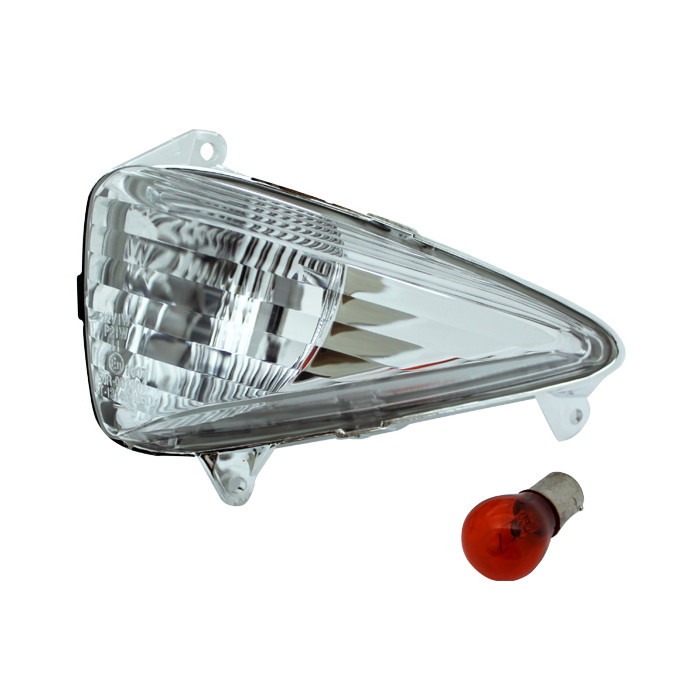 NACHMAN turn signal HONDA CBF 600S 04-09, CB 1000, XL 1000N left front, white glass (MC-01902L-1) (9922N)