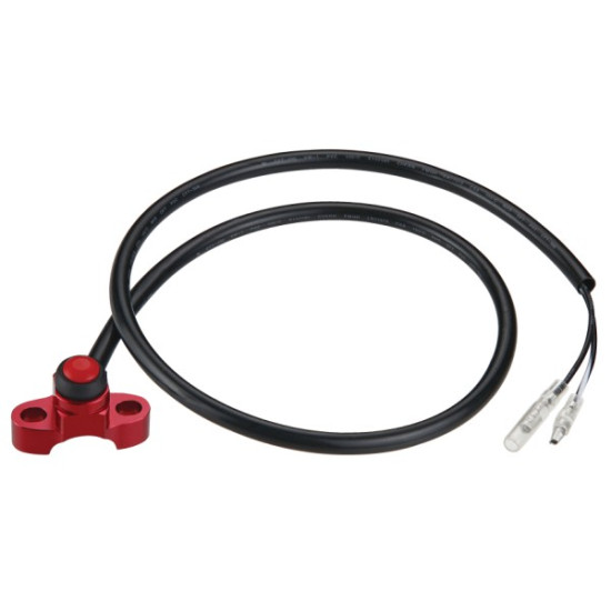 ACCEL universal fire extinguishing button, aluminum, red
