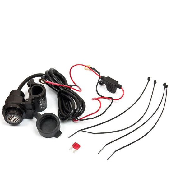 BIKETEC USB charging connectors with voltmeter - MUS38