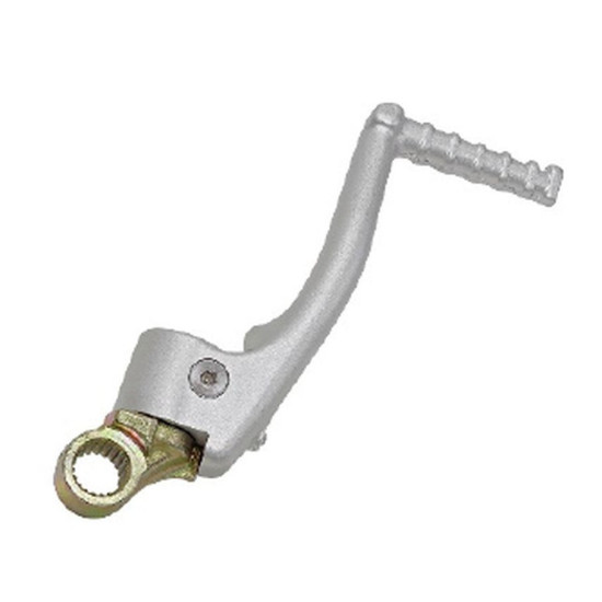 PSYCHIC STARTER LEVER (KOPKA / KIKSTARTER) HONDA CR 125 '85-'97 (OEM: 28300-KZ4-000 28300-KZ4-600) (ALUMINUM) SILVER