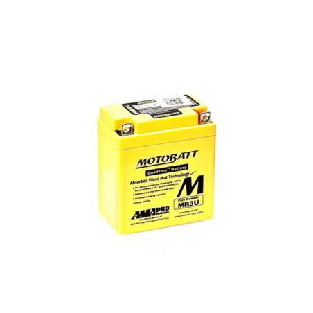 MOTOBATT akumuliatorius QUADFLEX MB3U (YB3LA,YB3LB) 12V 3,8AH 98X56X110 užpildytas (50A) 