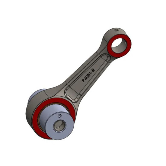WOSSNER CONNECTING ROD (4T) KAWASAKI KXF 250 (KX250F) '21-'26, KX 250 X '21-'26 (REINFORCED)