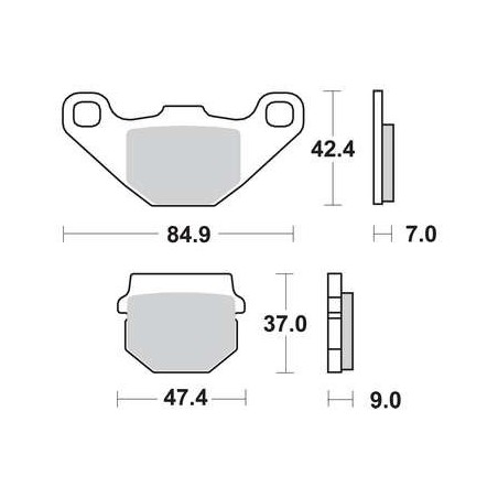 Piaggio NRG Power front brake pads