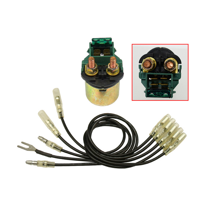 BRONCO starter relay universal (30A) round (with fuse)