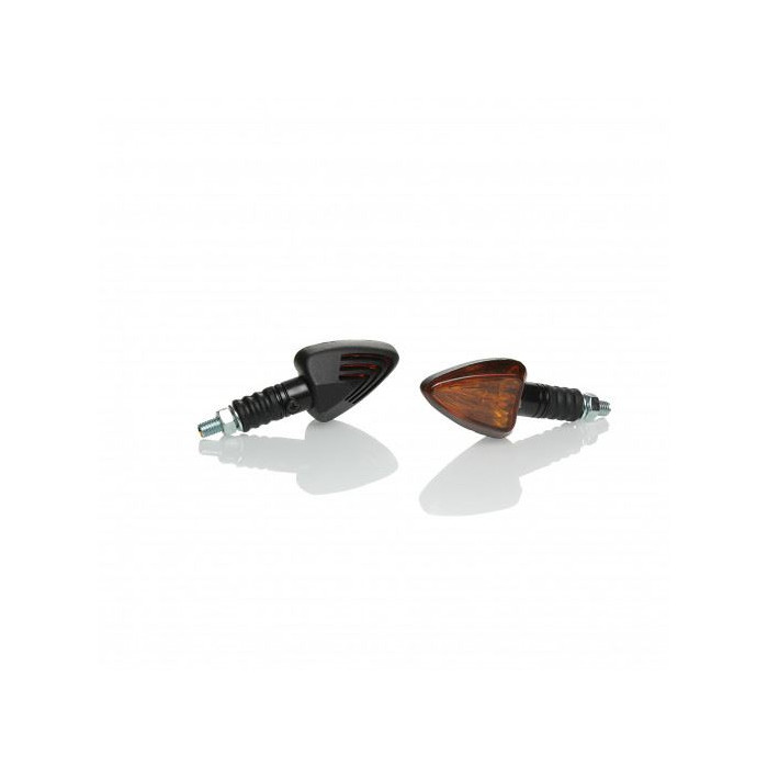 BOOSTER turn signal with small light triangle dark orange with additional shade color black (BOOST)