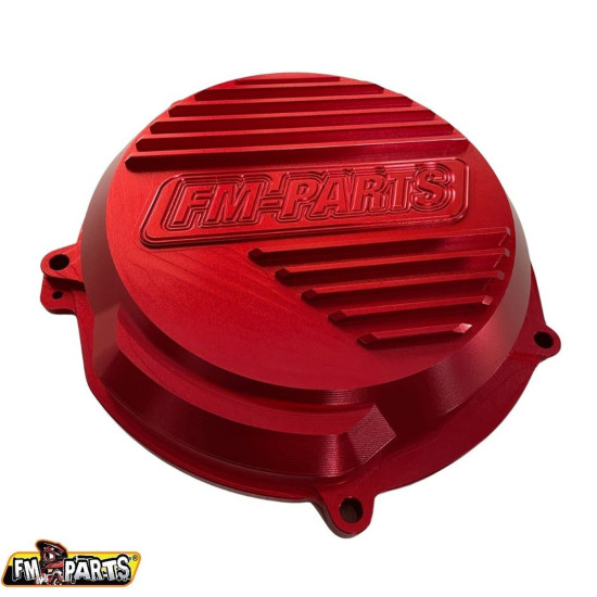 FM-PARTS CLUTCH COVER (COVER) REINFORCED CNC 6082 ALUMINUM BETA RR 250 / 300 '20-'25 X-TRAINER 250 / 300 '20-'25 RED