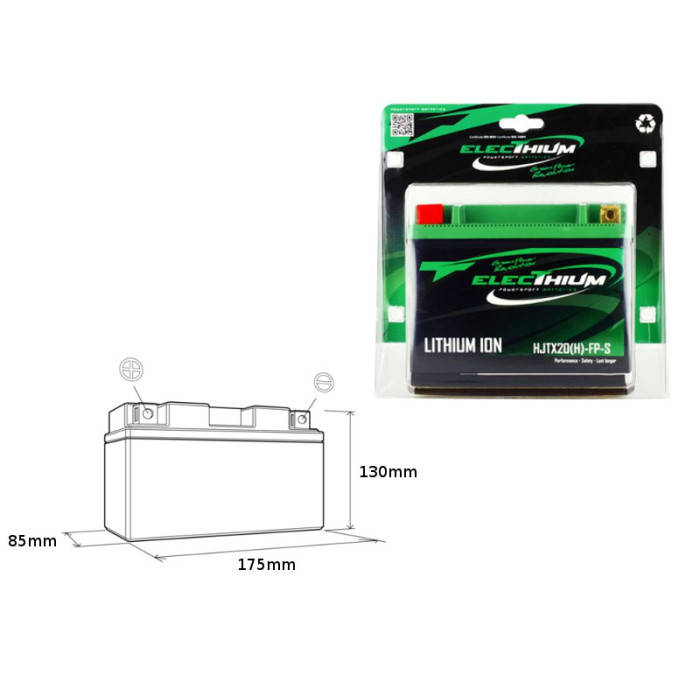 ELECTHIUM lithium-ion battery charging coil HJTX20(H)-FP-S (175X85X130) (YTX20-BS,YTX20H-BS, YB16-B, Y50-N18A-A, HVT-5) (s