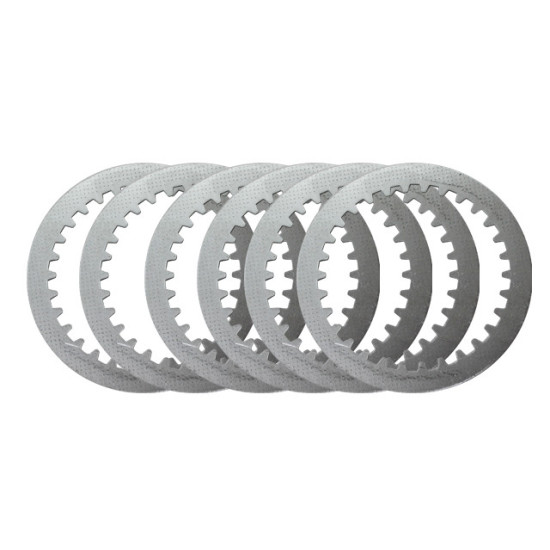 PSYCHIC SANKABOS PLOKŠTELĖS TARPIKLIAI KTM SX 85 03-16, SX 105 04-11 (113X83,5X1,2X30T)-6X (6 VNT.) (PS115A)