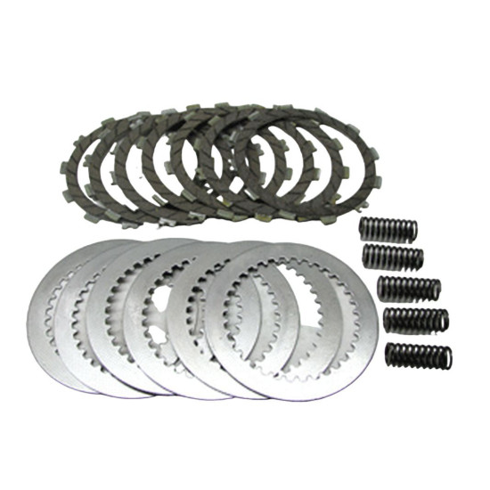 PSYCHIC CLUTCH DISCS, SPACERS AND SPRINGS (SET) KAWASAKI KX 125 '03-'05 (DRC122)
