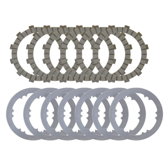 PSYCHIC CLUTCH DISCS AND SPACERS (SET) KTM SX 65 '24-'25, HUSQVARNA TC 65 '24-'25, GAS GAS MC 65 '24-'25 (EBS5594)