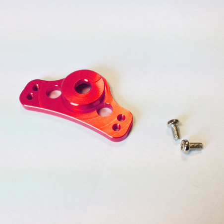 ACCEL holder for motorcycle hours, aluminum, color red