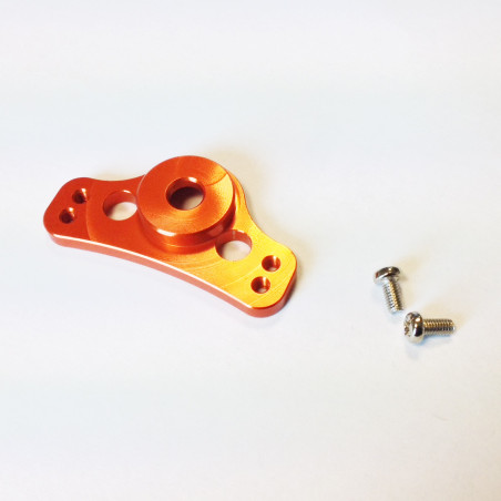ACCEL holder for motorcycle hours, aluminum, color orange