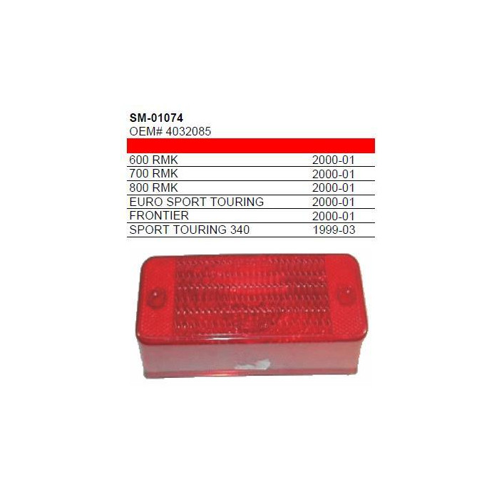 BRONCO with additional shade rear lamp SNOW POLARIS (OEM 4032085)