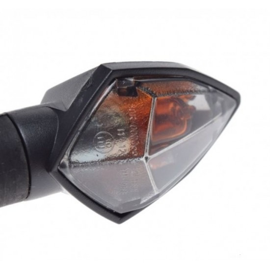 Universal turn, black, with tinted glass