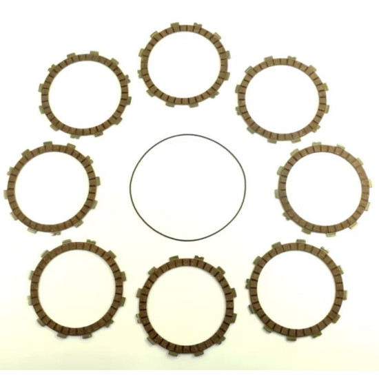 ATHENA CLUTCH DISCS WITH CLUTCH COVER GASKET HONDA CRE 250 '02-'07, CRM 250R '98-'01, CR 250R '95-'07, CR 500R '90-'01