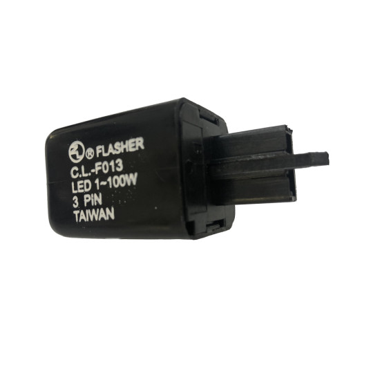 CL turn signal relay 12V 1-100W LED (3 contacts - plug)