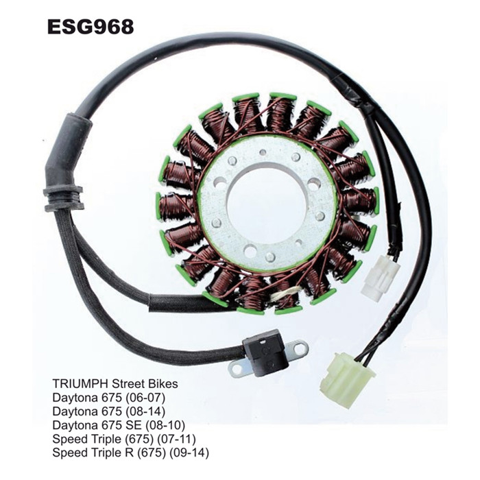 ELECTROSPORT windings TRIUMPH Daytona 675 (06-14), Street Triple 675 (07-11), Street Triple R 675 (09-14)