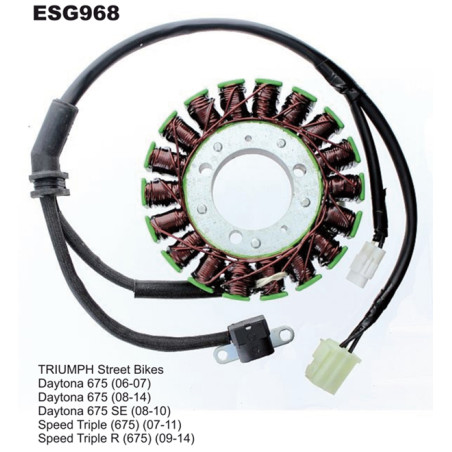 ELECTROSPORT windings TRIUMPH Daytona 675 (06-14), Street Triple 675 (07-11), Street Triple R 675 (09-14)