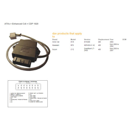 DZE CDI (ignition module) CDI SUZUKI LTZ 400 '03-'07 (OEM-32900-07G00) MULTIMAPA - replaced 10031-A1