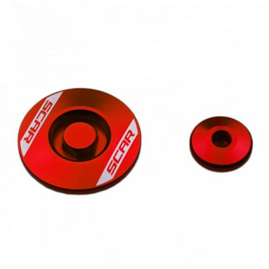 SCAR RACING VARIKLIO PATIKRINIMO KAMŠČIAI HONDA CRF 450R '02-'25 RAUDONI