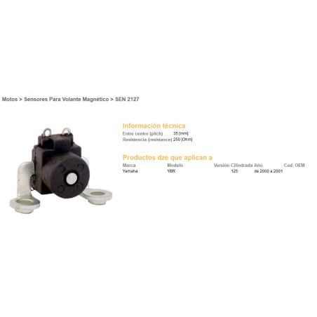 DZE hall sensor YAMAHA YBR125 00-01 (250 OHM)