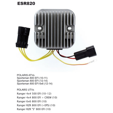 ELECTROSPORT įtampos reguliatorius (srovės lygintuvas) POLARIS SPORTSMAN 800 EFI 10-14, RANGER 500/800 EFI '10-'14