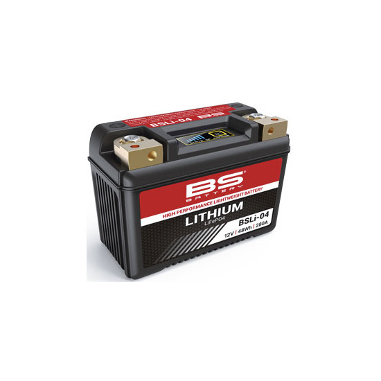 BS lithium-ion battery charging coil LIFEPO4 BSLI-04 (134X65X92) (280A,48WH,4AH) (YTZ10S,YT12B-4,YT14B-4,YT12B-BS,YTX14AH-