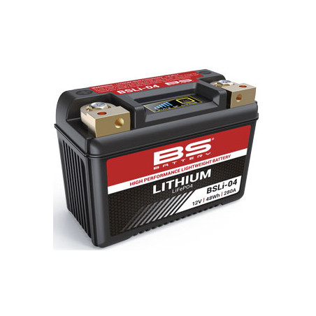 BS lithium-ion battery charging coil LIFEPO4 BSLI-04 (134X65X92) (280A,48WH,4AH) (YTZ10S,YT12B-4,YT14B-4,YT12B-BS,YTX14AH-