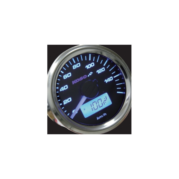 KOSO universal speedometer model D48 GP STYLE (MAX 160 KM/H, fuel level (EL)