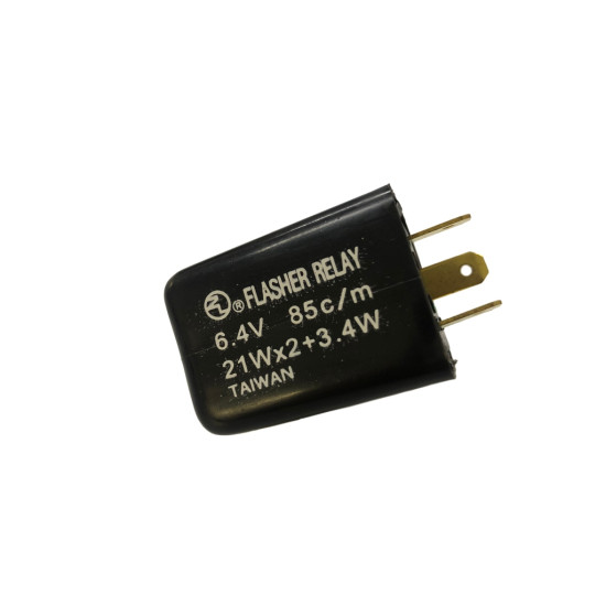 CL turn signal relay 6V 21Wx2+3.4W 3 contacts (rectangular housing)